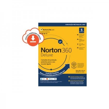 Antivirus Norton 360 Deluxe 50GB PO 1 User 5 Device 12Meses Generic DRMKEY FTP